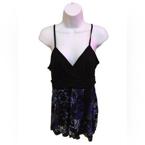 Ricki's Elegant Black and Blue Top